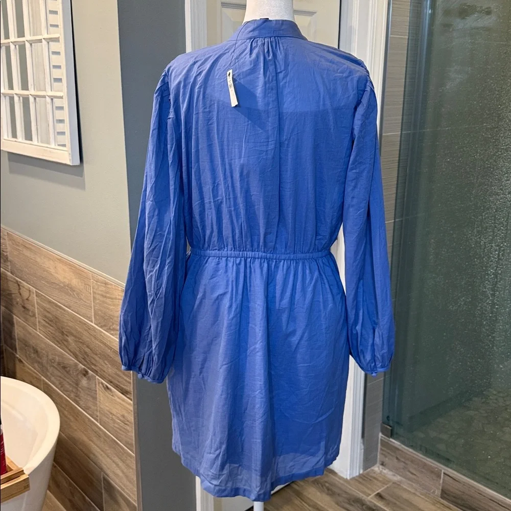 Banana Republic Cotton Shirt Dress Classic Long Sleeve Lightweight Dress Med NWT - Picture 6 of 10